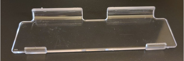 1 1/8" H X 4 7/8" W SURE-LOK STORAGE BIN CLIP-ON LABEL PROTECTOR PLASTIC CLEAR