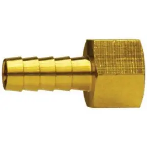 Adapter, 1/2 in Hose Barbed x 1/8 in FPT, Brass