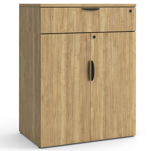 Locking Double Door Cabinet with Buffet Drawer - 46.5" in Aspen