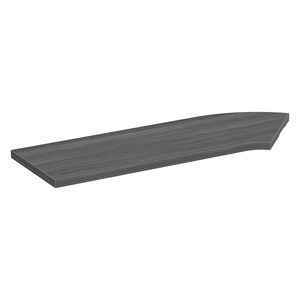 PBTC36L 36" CORNER TRANSACTION TOP LEFT- COASTAL GRAY