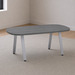 SIGAR7635N - 6ft. Arena Conference Table with Silver Metal VA Leg