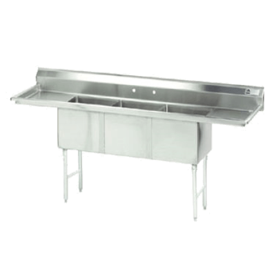 Advance Tabco FC-3-1515-15RL Fabricated NSF Sink 3-Compartment