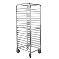 Winholt AL-1815B Pan Rack, 15 Pan Capacity, 5" Casters, NSF