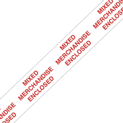 Printed Box Sealing Tape - 48 mm x 66 m - Mixed Merchandise Enclosed