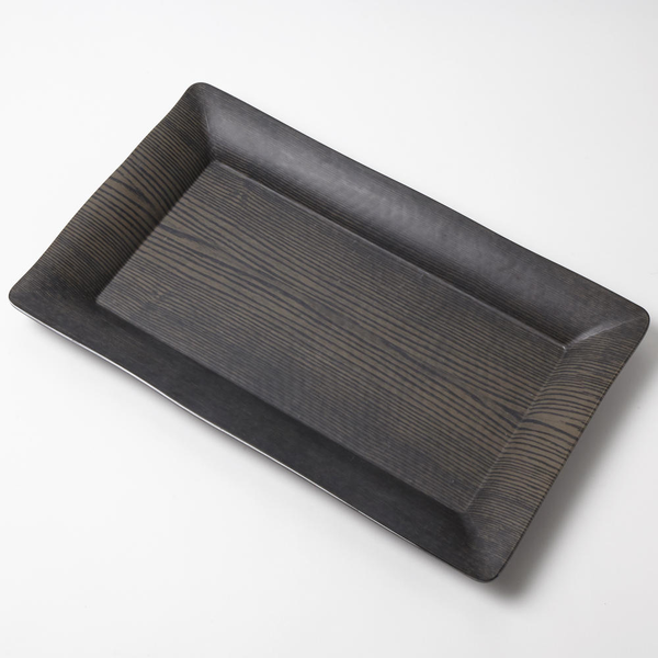 Rectangular Walnut Melamine Platters