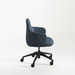 CHK73400 VIVA CLUB CHAIR w/ NYLON BASE - Black base, Blue Seat