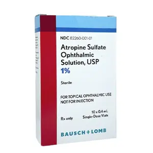 Atropine Sulfate Ophth Solution, USP 1%, 10 x 0.4 mL NDC 82260000101