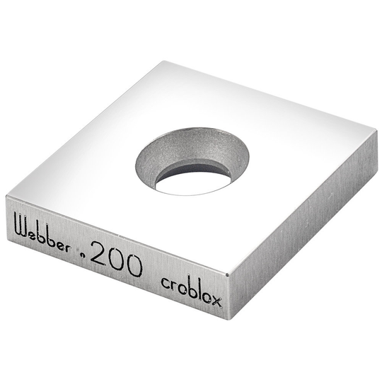 STARRETT SC .200 AA Square Croblox Gage Block - .200 In., Grade AA