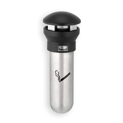 Ashtray - Wall Mount - 0.6 Gallon - Black