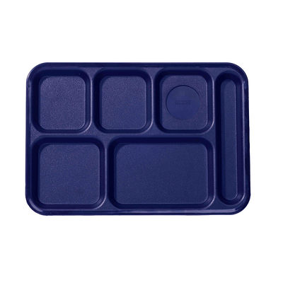 Cook's 630-400A-NAVY 6-Compartment ABS Cafeteria Tray