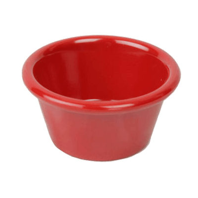 Thunder Group Ml538Pr Pure Red Melamine 3-1/4" Smooth Ramekins 4 Oz.