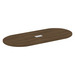 PL136T RACE TRACK SHAPE 95x44 TOP- MODERN WALNUT