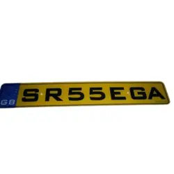Number plate plaque SR3 dlx