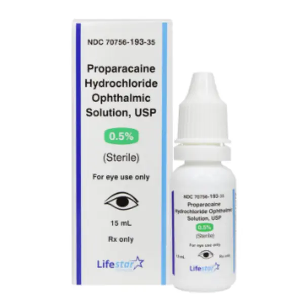 Proparacaine 0.5%, 15ml Drops Lifestar NDC 70756019335