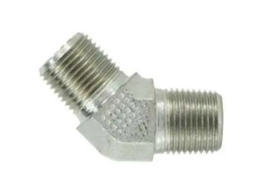 45 deg Elbow, 1/2 in MPT x 1/2 in MPT, Steel