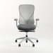 58811 KONFURB NUVÉ CHAIR - White Frame w/Charcoal Seat
