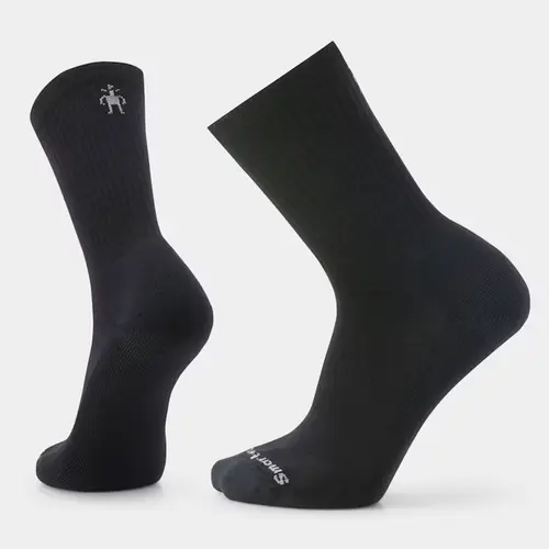 SMARTWOOL 001887 - Everyday Solid Rib Crew Socks - Black