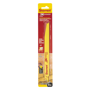 STARRETT BT96-2 Wood Cut 9'' x 3/4 x .050 x 6T, 3X POWER, 2 Pack