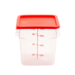 FSE 373-FC8C Food Container 8 Qt. Square Clear NSF