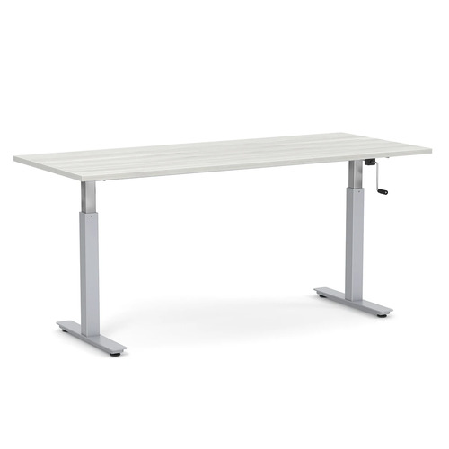 Crank Sit-Stand Desk 30" x 72" - Silver Birch