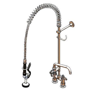 T&S Brass 5PR-4DLS08 Equip Pre-Rinse Unit 4"