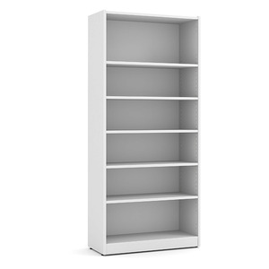PL156 71"H BOOKCASE- White