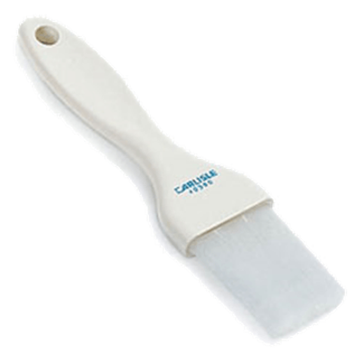 Carlisle 1-1/2" White Flat Pastry Brush