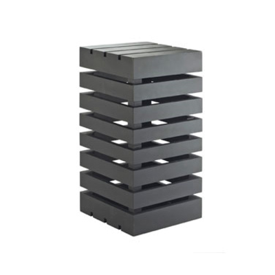 Cal-Mil 3331-96 9"W x 9"D x 18"H Midnight Bamboo Display Crate Tower