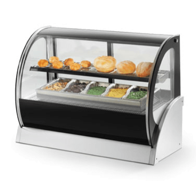Vollrath 40855 Curved Glass Countertop Heated Display Cabinet 36"