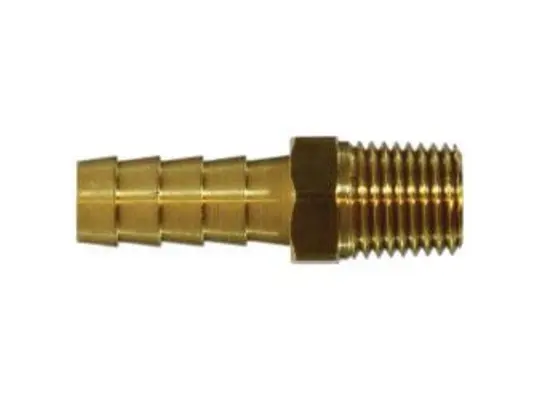 Rigid Adapter, 1/2-in Hose x 1/8-in Male NPTF, Brass