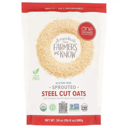 GR/OATS STEEL CUT SPROUTED OG | 4/24 OZ