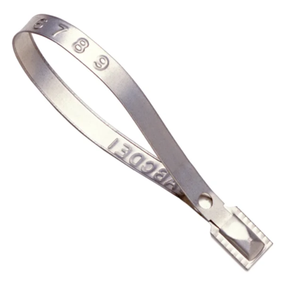 Metal Security Seal - 8-3/8" x 3/8" - Tin Plated