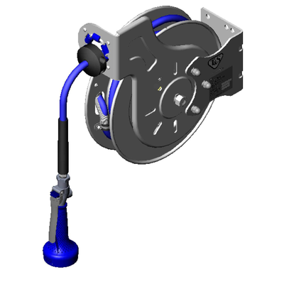 T&S Brass B-7132-08H Hose Reel System Open