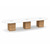 14' Classic Racetrack Conference Table with Cube Base - White Top, Aspen Base