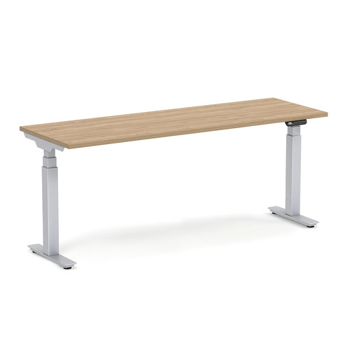 Enhance Electric Height-Adjustable Desk 24" X 72" - Aspen with Silver Base