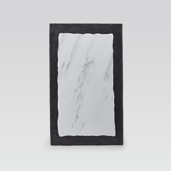 Dual-Tone Marble Melamine Serving Platters