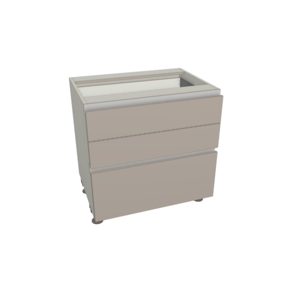 Capri Gola Base 3 Drawers 33" x 34.5" x 23.75"