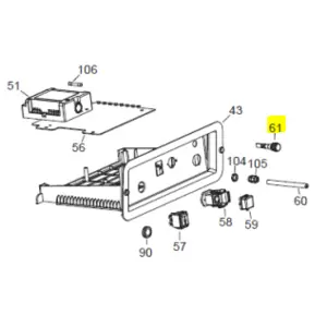 Veloci Heater Replacement Lamp 230V