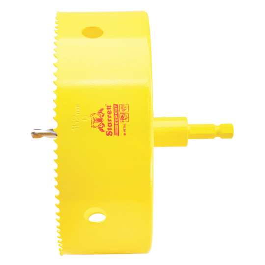 STARRETT ADCH0600 6'' (152mm) NVP Deep Cut Bi-Metal Hole Saw with Arbor