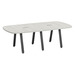 SIGAR7636N - 8ft. Arena Conference Table with Black Metal VA Leg
