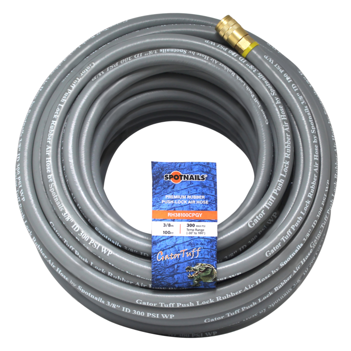 3/8"x100' Gray Rubber Hose (RH38100CPGY)