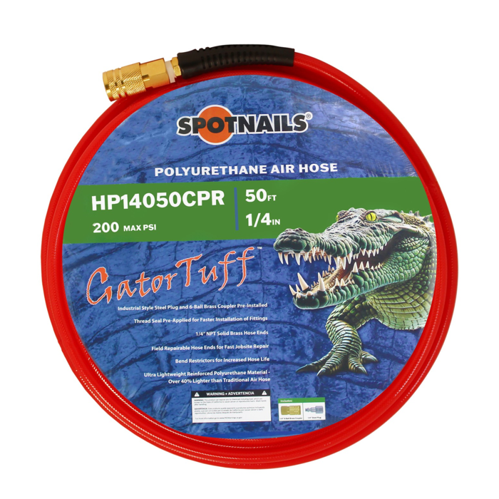 1/4" x 50' Poly Hose with Fittings (Red)