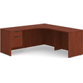 Classic L-Shape Workstation 71" x 71" with Right Hand Return and Box/File Pedestal - Cherry