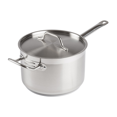 Winco SSSP-10 10 qt. Sauce Pan and Lid