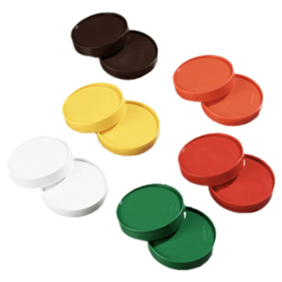 Carlisle PS304AT00 Store 'N Pour Replacement Caps Assortment