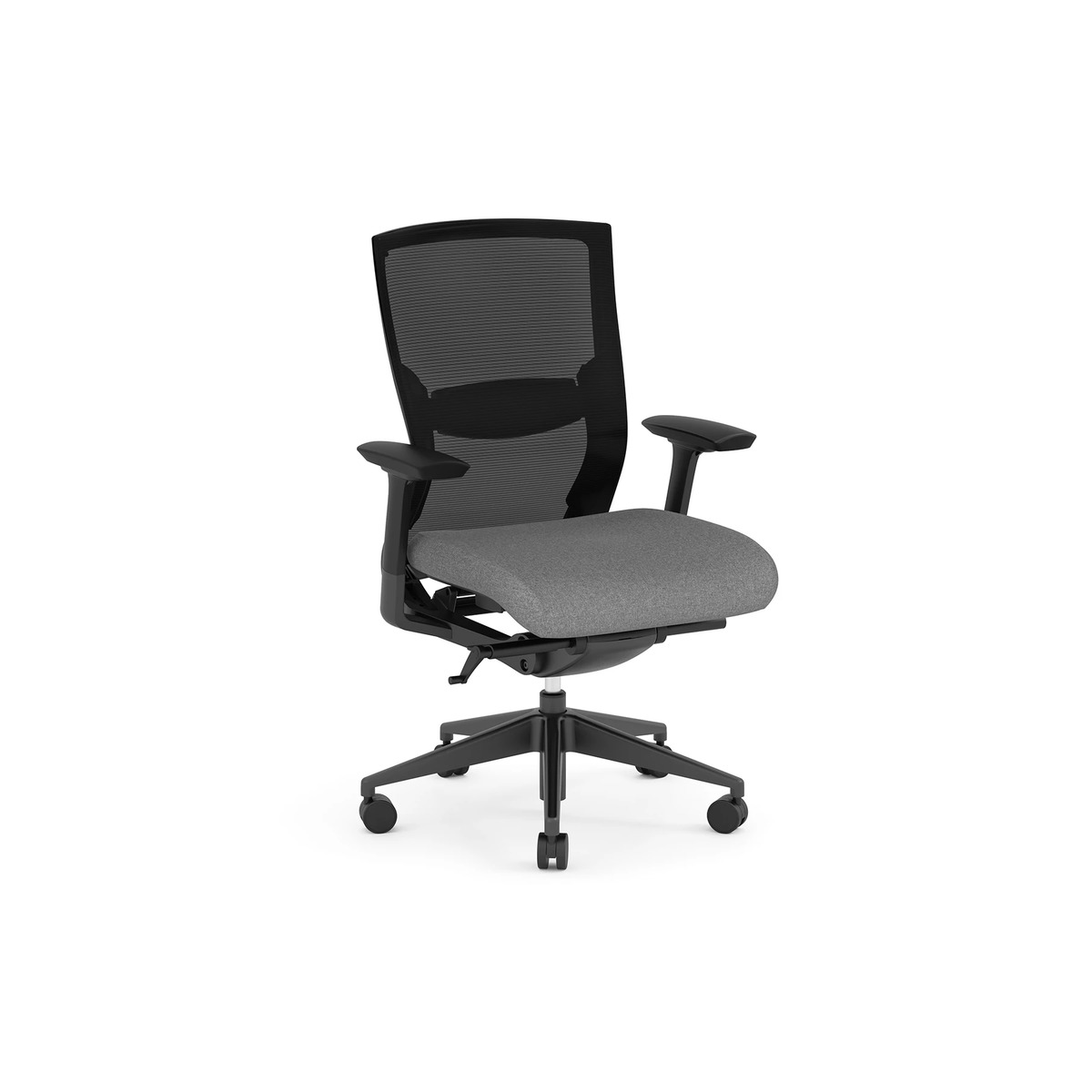 Propel Office Chair - Black Frame with Grey Seat