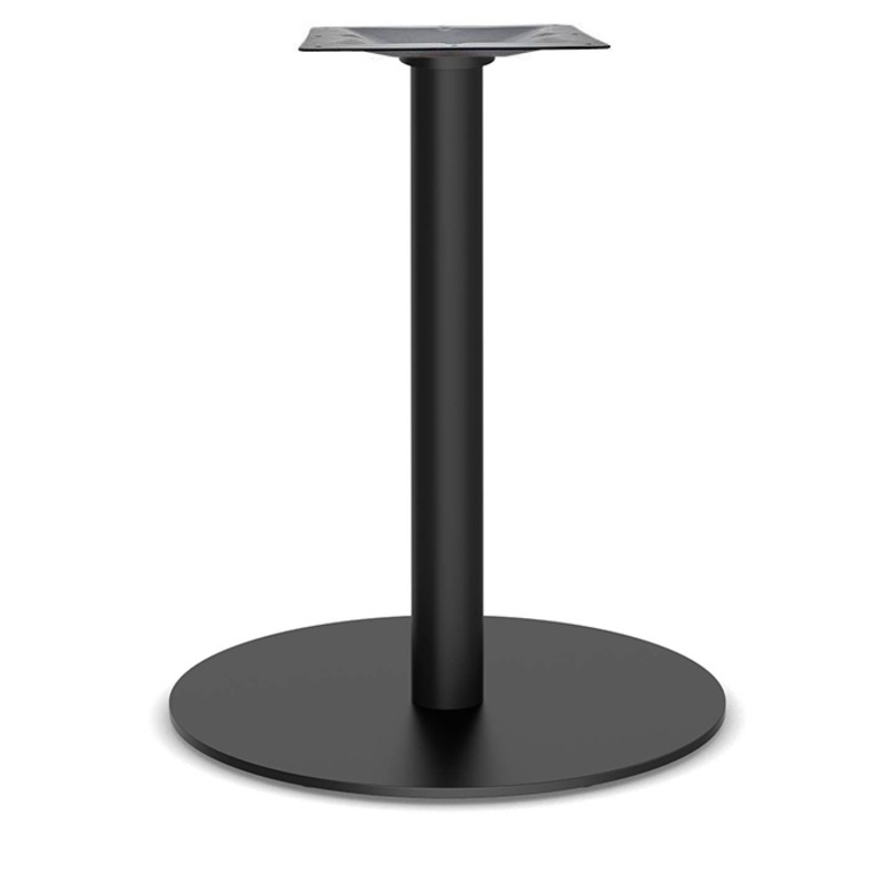 PLTRB2328BLK Black Metal Round Base w/ 28.5" Post