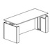 PLTHATEP30MOD72 Espresso and Silver Deluxe Electric Height Adjustable Laminate Desk 72"