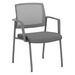 88714 - DAISY GUEST CHAIR- GRAY AND CHARCOAL