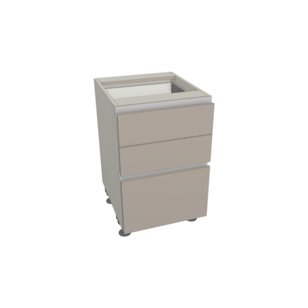 Capri Gola Base 3 Drawers 21" x 34.5" x 23.75"